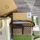 GUCCI 구찌 쟈가드 GG로고 투포켓 힙색