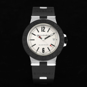 BULGARI 불가리 알루미늄 워치 흰판