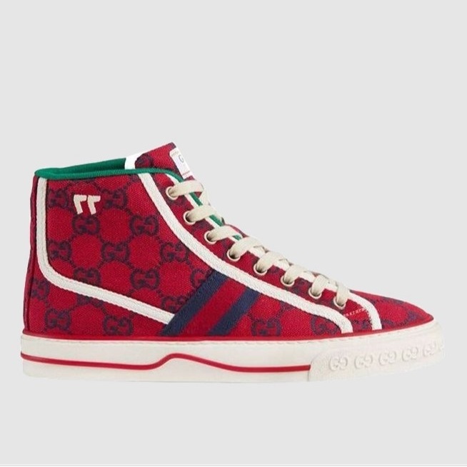 GUCCI 구찌 여성용 스니커즈 테니스 1977 하이탑 스니커즈 644737
