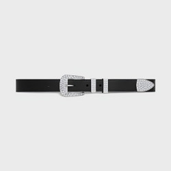 CELINE 셀린느 빈티지 소가죽 워터 다이아몬드 벨트 45BFF3 (25mm) 2COLOR