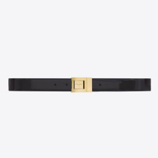 SAINT LAURENT 생로랑 레더 버클 벨트 658517 (30mm) 2COLOR