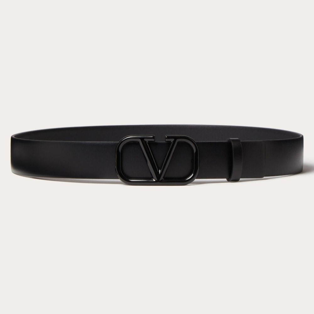 VALENTINO 발렌티노 브이로고 시그니처 유광 송아지 가죽 벨트 (30mm) 3COLOR