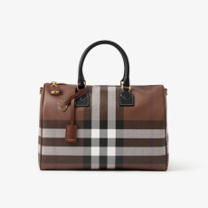 BURBERRY 버버리 미디엄 체크 볼링백 80696621