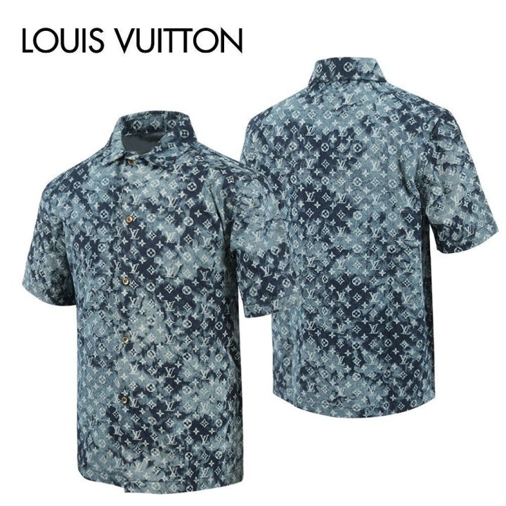 LOUIS VUITTON 루이비통 모노그램 데님 셔츠