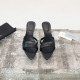 SAINT LAURENT 생로랑 여성용 슬리퍼 (굽높이6.5CM) Y64840 2COLOR