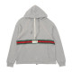 GUCCI 구찌 웹 하프 집업 스웨트 셔츠