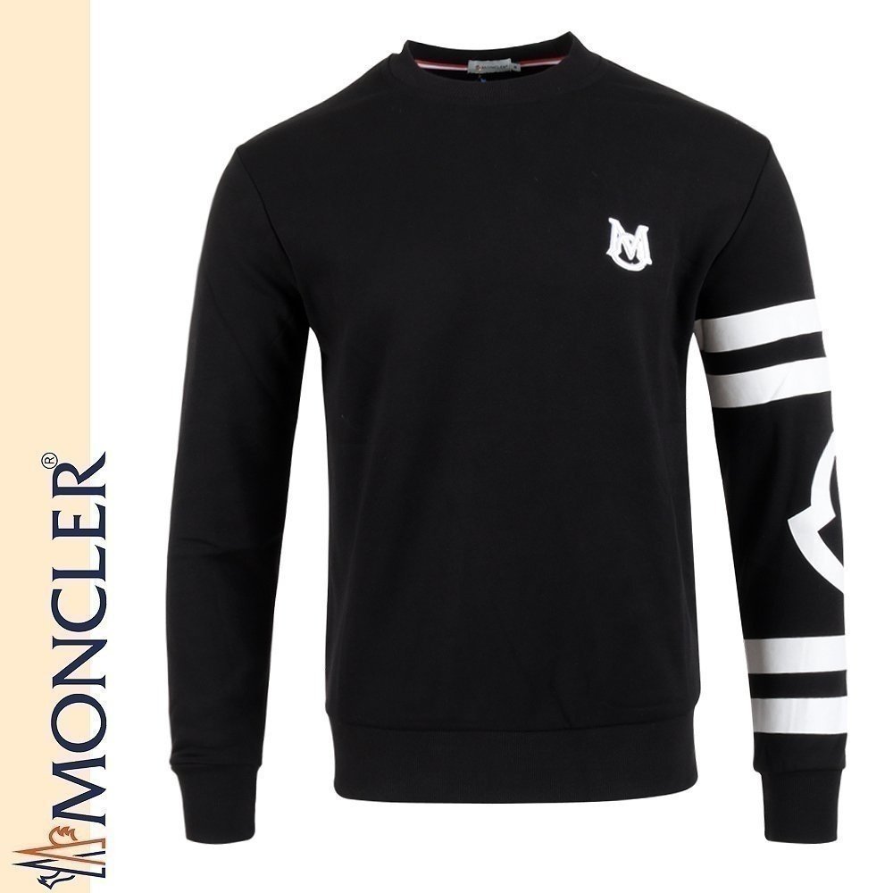 MONCLER 몽클레어 M자수 삼선 맨투맨