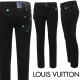 LOUIS VUITTON 루이비통 네온 멀티 자수 블랙 슬림 일자진
