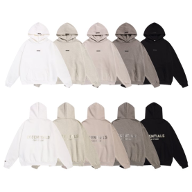 FEAR OF GOD 피어오브갓 에센셜 893 패치 로고 플리스 후드