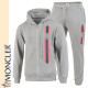 MONCLER 몽클레어 피그먼트 삼선 나염 후드집업 셋업