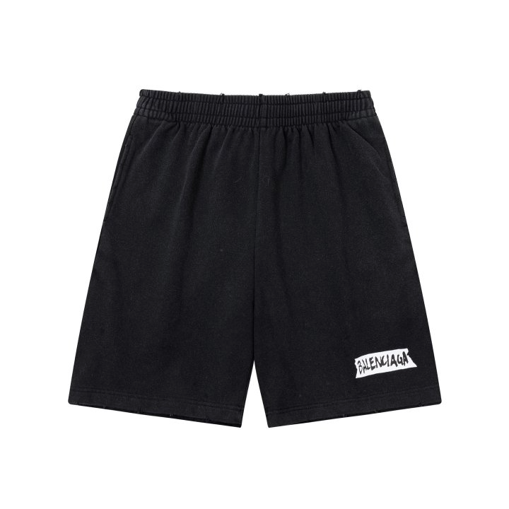 BALENCIAGA 발렌시아가 0126 마스킹 테이프 스웨트 쇼츠