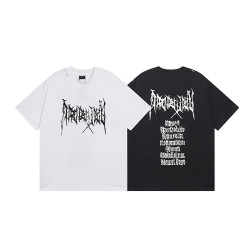 BALENCIAGA 발렌시아가 3191 메탈 아웃라인 구제 워싱 반팔