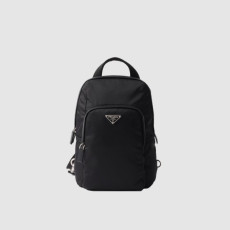 PRADA 프라다 리나일론 사피아노 레더 백팩 2VZ116