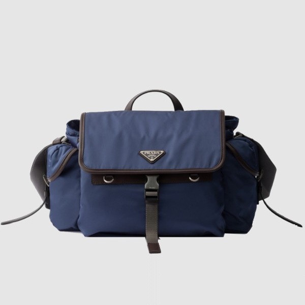 PRADA 프라다 리나일론 가죽 숄더백 2VD081