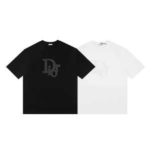 DIOR 디올 X ERL 6561 콜라보 자수 패치 로고 반팔