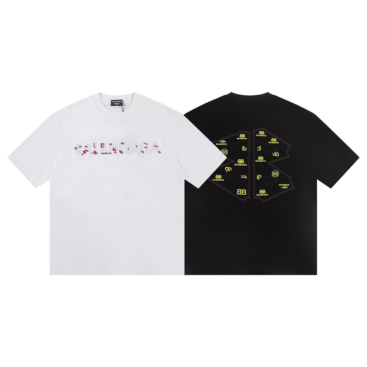 BALENCIAGA 발렌시아가 6360 워드로브 로고 반팔