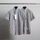 THOM BROWNE 톰브라운 히든삼선 스트라이프 반팔 셔츠