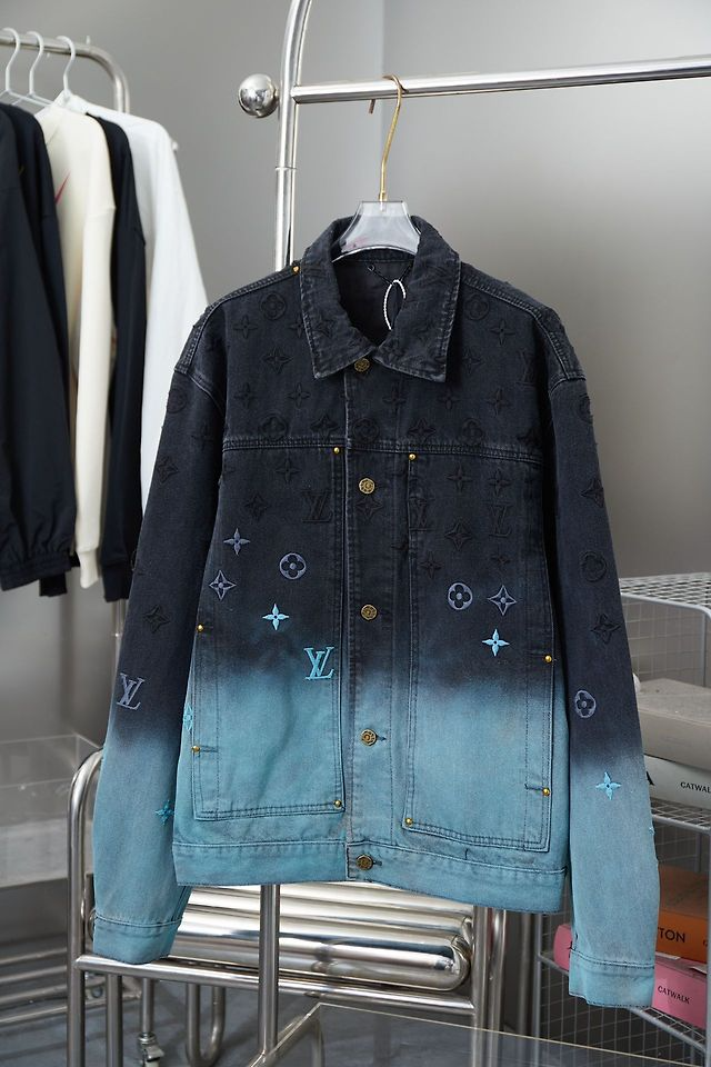 LOUIS VUITTON 루이비통 64260 모노그램 그라디언트 데님 자켓