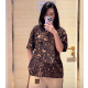 LOUIS VUITTON 루이비통 64309 모노그램 와일드 라이프 자카드 니트 반팔