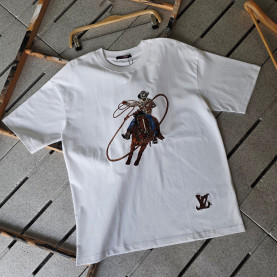 LOUIS VUITTON 루이비통 카우보이 자수 그래픽 티셔츠 2COLOR